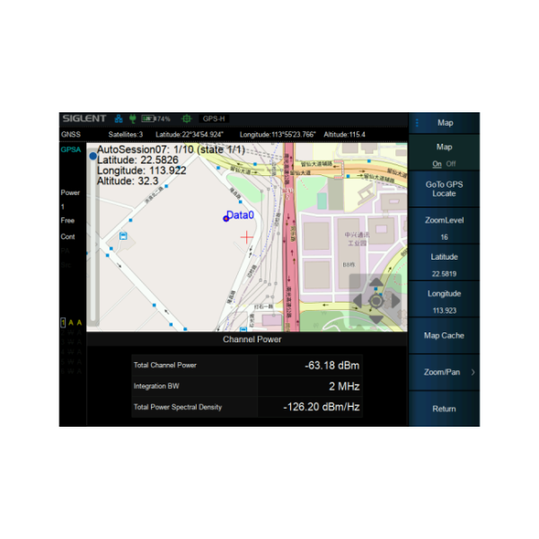 SHA860-MAP - Siglent SHA800A Options: Outdoor/Indoor Map