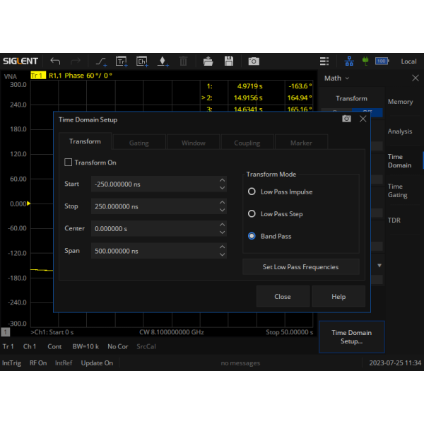 SHN900-TDA - Siglent SHN900A Options: Time Domain Analysis (SW)