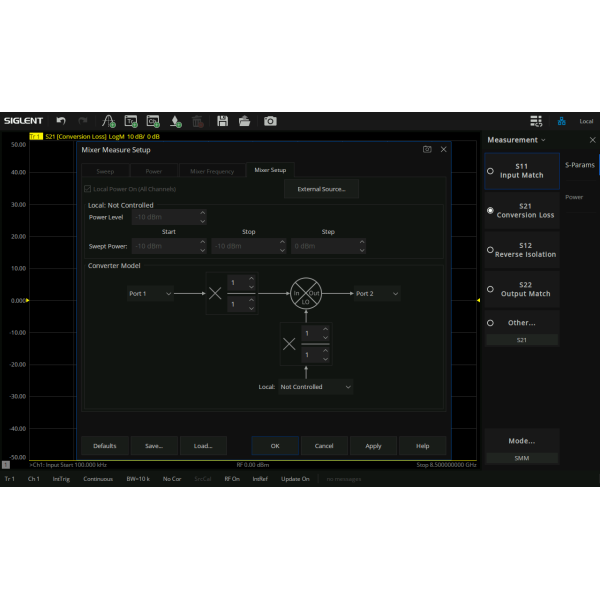 SNA6000-SMM - Siglent SNA6000A Options: Scalar mixer measurement (Software)