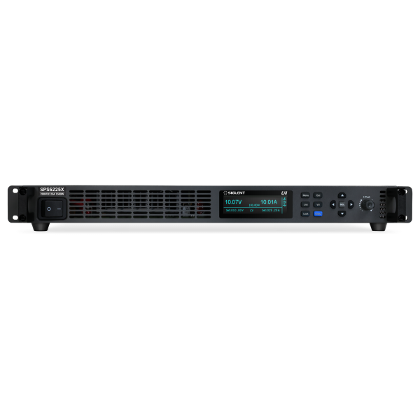 SPS6225X - Siglent SPS6000X Series: 200V/25A/1500W, Single channel switch mode power supply, 1U