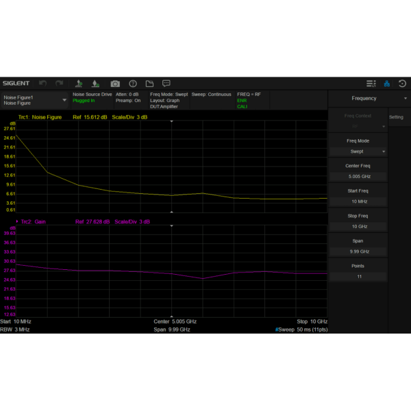 SSA5000-NF - Siglent Spectrum Analyzer Option -Noise figure measurement (software license) 