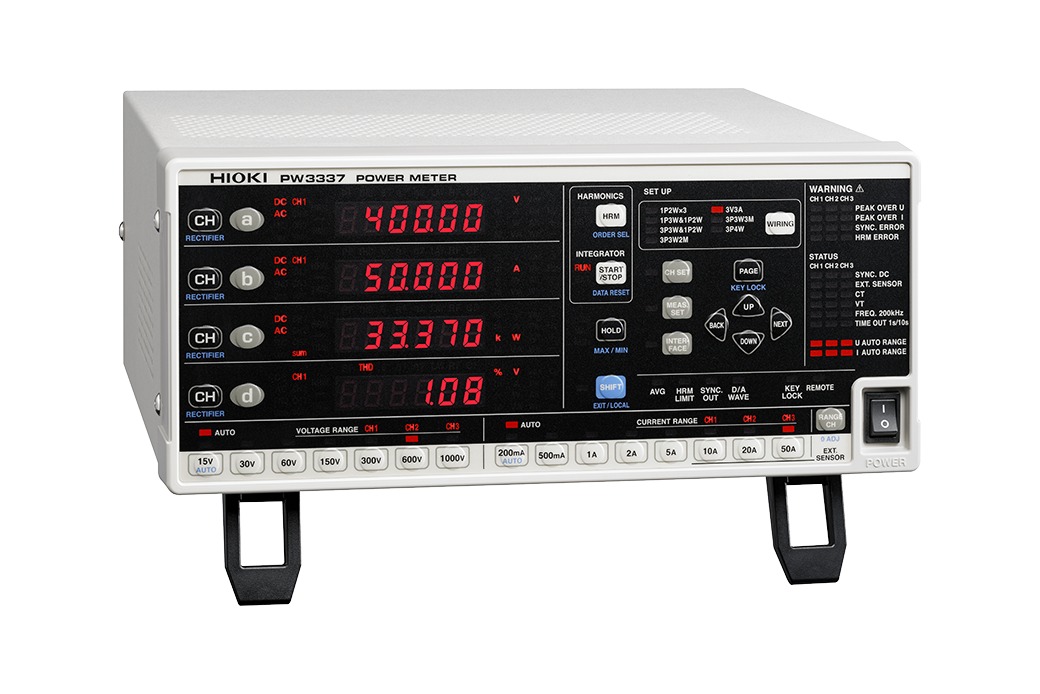 HIOKI PW3337-02 three-channel power meter with D/A output